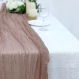 10ft Dusty Rose Gauze Cheesecloth Boho Table Runner