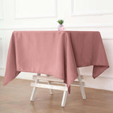 Dusty Rose Polyester Square Tablecloth 54"x54"