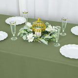 90x132inch Eucalyptus Sage Green 200 GSM Seamless Premium Polyester Rectangular Tablecloth