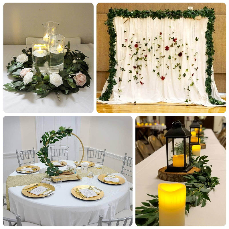 Eucalyptus garland table decor examples