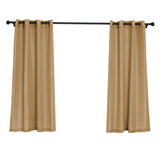 2 Pack | Handmade Natural Faux Linen Curtains 52x64inch Curtain Panels With Chrome Grommets