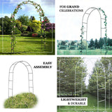 7ft Metal Wedding Arch, Flower Frame Arbor Backdrop Stand