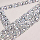 4inch Silver Decorative Rhinestone Alphabet Letter Stickers DIY Crafts - A