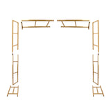 6ftx6ft Gold Square Arbor - Freestanding 6' High Over the Table Stand, Backdrop Stand