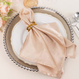 4 Pack Gold Rhinestone Swirl Napkin Rings, Sparkle Cloth Napkin Holders