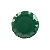 10 Pack | 6inch Hunter Emerald Green Round Plastic Dessert Plates, Disposable Tableware