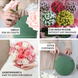 14inch Green DIY Flower Arrangements Craft Foam Ball, Smooth Floral Foam Ball