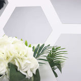 12 Pack | 10Inch Hexagon Mirror Wall Stickers, Acrylic Removable Wall Decals For Home Decor