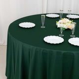 120inch Hunter Emerald Green Premium Scuba Wrinkle Free Round Tablecloth