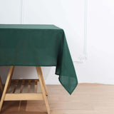 70"x70" Hunter Emerald Green Square Polyester Table Overlay