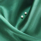 12Inchx10yd | Hunter Emerald Green Satin Fabric Bolt, DIY Craft Wholesale Fabric