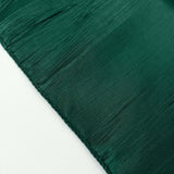 90x132Inch Hunter Emerald Green Accordion Crinkle Taffeta Rectangular Tablecloth