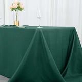 90x132inch Hunter Emerald Green 200 GSM Premium Polyester Rectangular Tablecloth