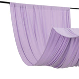 Lavender 4-Way Stretch Spandex Photography Backdrop Curtain with Rod Pockets, Drapery Panel