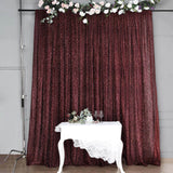 20ftx10ft Burgundy Metallic Shimmer Tinsel, Event Background Drapery Panel, Photo Backdrop Curtain