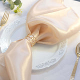 5 Pack | Metallic Gold Napkin Rings For Birthday Party and Weddings Decor with Geometric Design