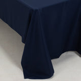 60"x126" Fire Retardant Navy Blue Tablecloth Premium Polyester Rectangular Table Cover