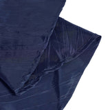 120inch Navy Blue Accordion Crinkle Taffeta Round Tablecloth