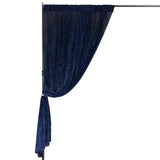 8ft Navy Blue Premium Velvet Backdrop Stand Curtain Panel, Drape