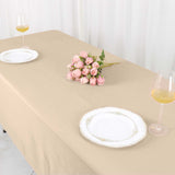 60"x102" Nude Polyester Rectangular Tablecloth