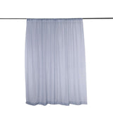 Dusty Blue Fire Retardant Sheer Organza Premium Curtain Panel Backdrops With Rod Pockets - 10ftx10ft