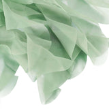 Green Chiffon Curly Chair Sash | TableclothsFactory