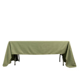 Dusty Sage Green Seamless Premium Polyester Rectangular Tablecloth 220GSM 60x126inch