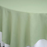 90"x90" Sage Green Square Polyester Table Overlay