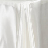 72"x120" Ivory Satin Rectangular Tablecloth