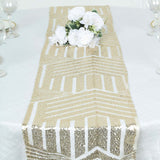 12x108inch Champagne Diamond Glitz Sequin Table Runner