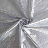 Metallic Silver Spandex Stretch Fitted Banquet Table Top Cover 6ft Wrinkle Free Fitted#whtbkgd