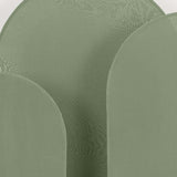 Set of 3 Matte Dusty Sage Green Spandex Fitted Chiara Backdrop Stand Cover