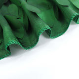 8ftx8ft Green 3D Leaf Petal Taffeta Fabric Event Curtain Drapery