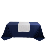 Wide Polyester 24"x72" Table Runner White#whtbkgd