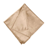 5 Pack | Champagne Premium Sheen F0inish Velvet Cloth Dinner Napkins