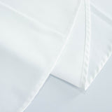 90" Fire Retardant White Tablecloth Premium Polyester Round Table Cover