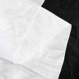 90x132Inch White Accordion Crinkle Taffeta Rectangular Tablecloth