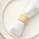 4 Pack | Eco Friendly Natural Wooden Napkin Holder Rings, Disposable