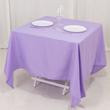 70"x70" Lavender Lilac Premium Polyester Square Tablecloth - 220GSM