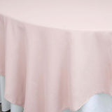 90"x90" Blush Square Polyester Table Overlay