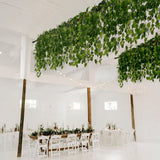 3-Pack Hanging Bush Vines - 3ft Artificial Greenery, Cottonwood Leaves for Walls, Arches & Event