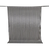 Black White Striped Satin Backdrop Curtain Drapery, Glossy Event Photography Background Room Divider