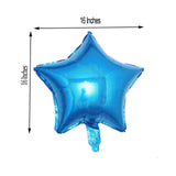 2 Pack | 16inch 4D Royal Blue Star Mylar Foil Helium or Air Balloons