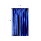 8ft Royal Blue Premium Velvet Backdrop Stand Curtain Panel, Drape