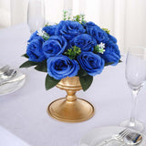 2 Pack Cream Silk Rose Flower Balls For Centerpieces, Artificial Kissing Balls