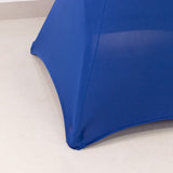 Royal Blue Highboy Spandex Cocktail Table Cover, Fitted Stretch Tablecloth