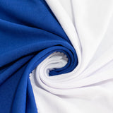 Royal Blue White Cross Over Stretch Spandex Table Cover 6ft Rectangular Fitted Tablecloth#whtbkgd