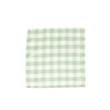 5 Pack White Sage Green Buffalo Plaid Cloth Dinner Napkins, Gingham Style#whtbkgd