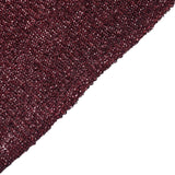 8ftx7ft Burgundy Metallic Shimmer Tinsel Spandex Hexagon Backdrop, 2-Sided Wedding Arch Cover