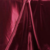 90x132Inch Burgundy Satin Seamless Rectangular Tablecloth